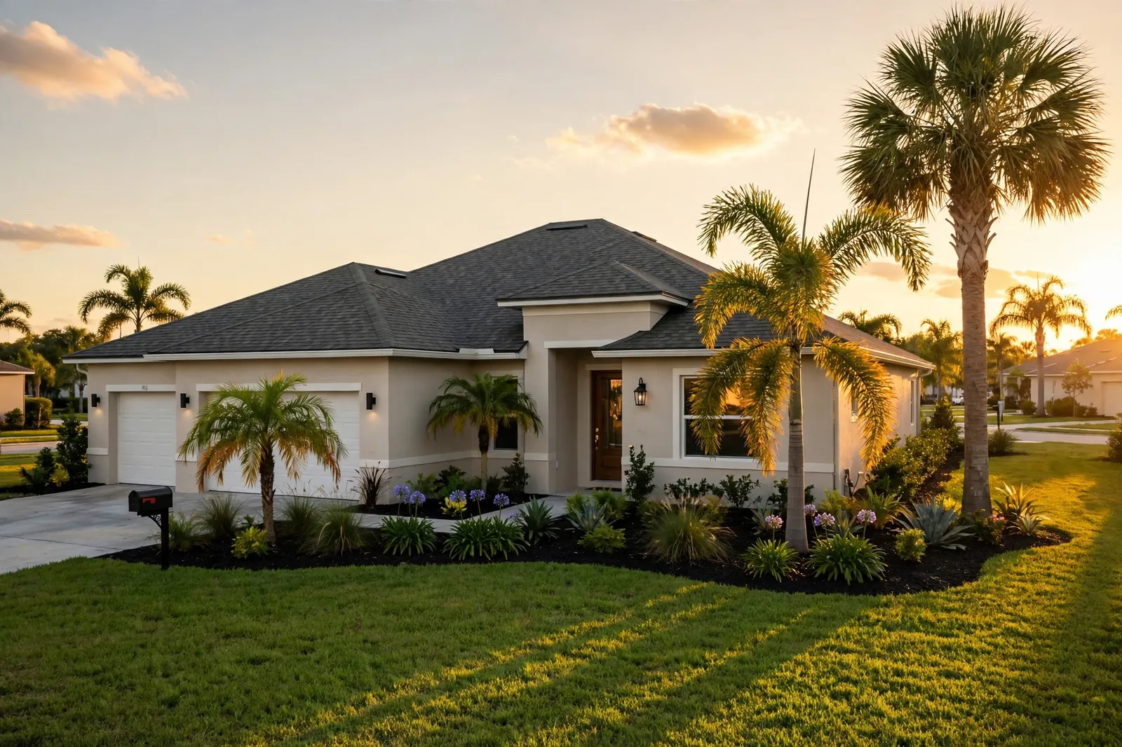 New architectural shingle roof on a home in Historic Springfield, Florida